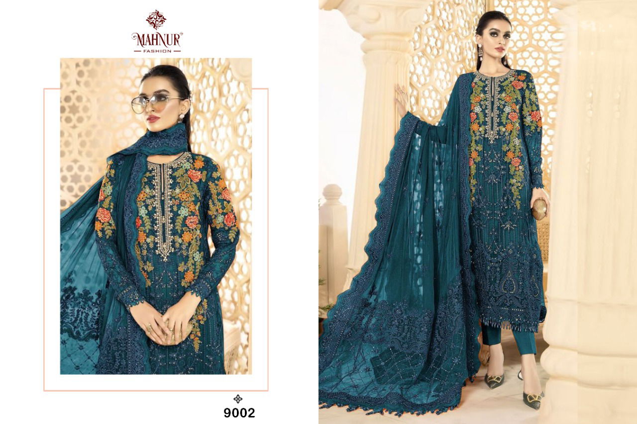 Mahnur 9 Festive Wear Embroidered Wholesale Pakistani Suits 
